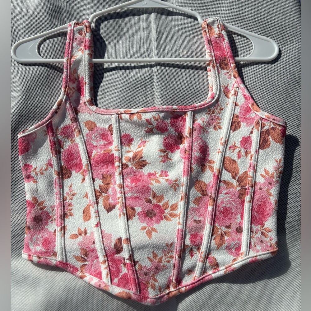 SHEIN corset like tank top